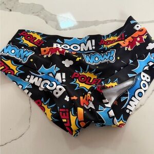 Colorful Comic Print Women's hot pants